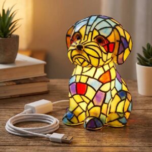 Modern Resin Figurine Table Lamp with Warm Ambient Light